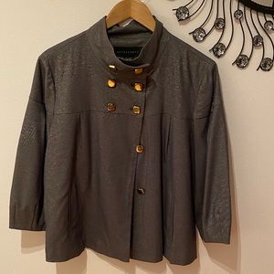 blazer jacket with beautiful gold buttons.